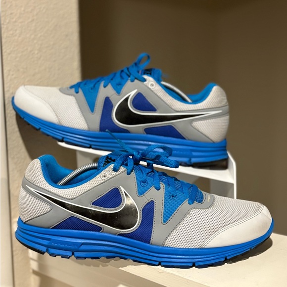 Nike Lunarfly 3 Black & Blue Running Athletic Shoes 487753-004 Men’s Size 12 - Picture 1 of 9